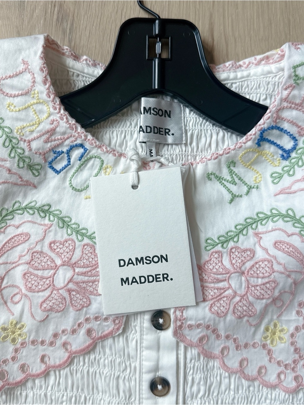 NWT DAMSON MADDER FERN EMBROIDERED BLOUSE - Picture 5 of 10